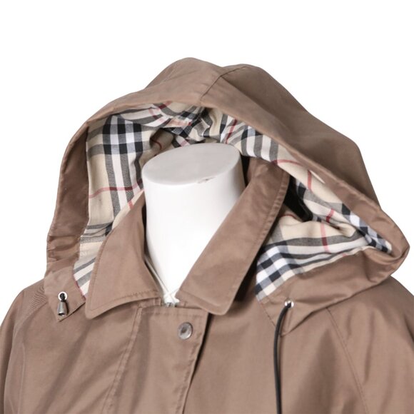 Vintage Burberry Nova Check Trim Rain Jacket Windbreaker Wool Liner Coat Brown - Picture 16 of 16